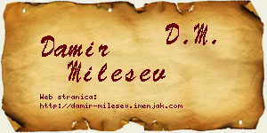 Damir Milešev vizit kartica